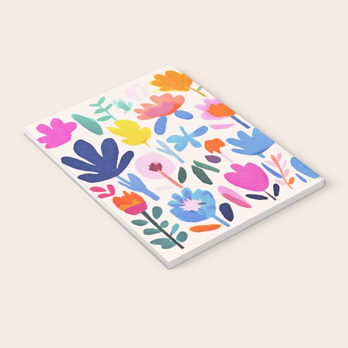 Multicolor Groovy Matisse Summer Flower Garden Notebook Gallery Image 3