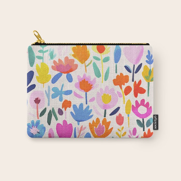 Multicolor Groovy Matisse Summer Flower Garden Carry All Pouch Gallery Image 1