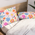 Multicolor Groovy Matisse Summer Flower Garden Pillow Sham Gallery Image 2