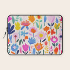 Multicolor Groovy Matisse Summer Flower Garden Laptop Sleeve Gallery Image 1