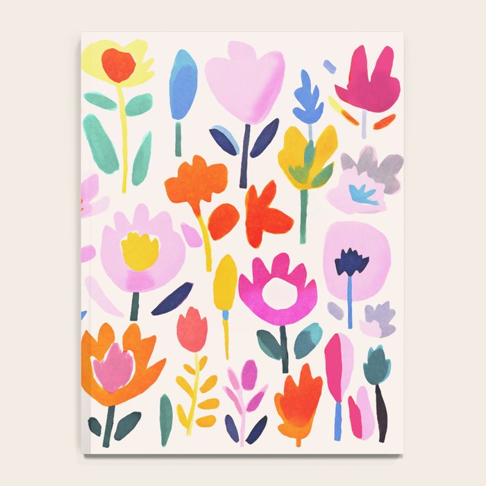 Multicolor Groovy Matisse Summer Flower Garden Notebook Gallery Image 4