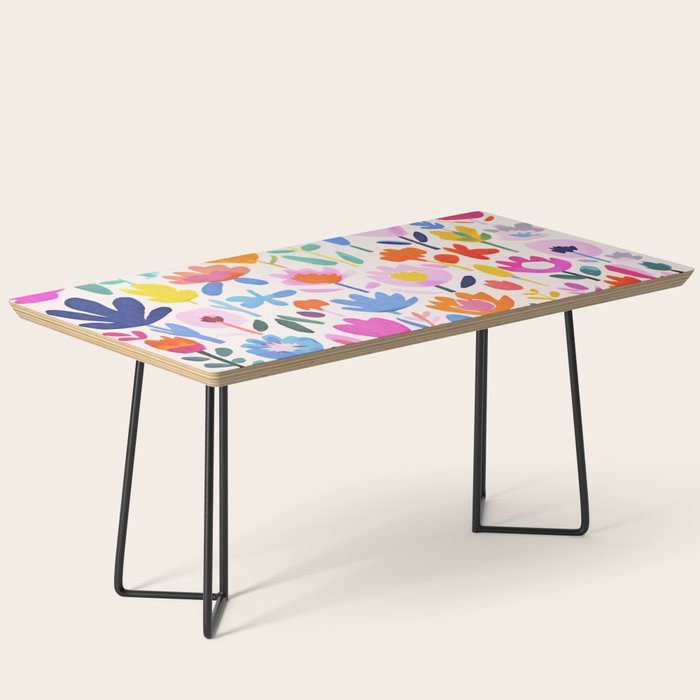 Multicolor Groovy Matisse Summer Flower Garden Coffee Table Gallery Image 1