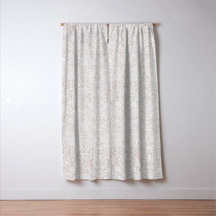 William Morris Pure Strawberry Thief Dove Cream Window Curtain Gallery Image 3