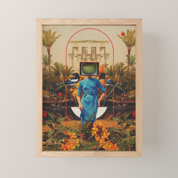 Her Asymmetries Mini Art Print Gallery Image 1