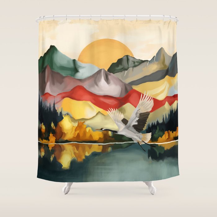 Silent Flight  Shower Curtain Gallery Image 1