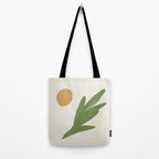 Abstract Painting Botanic 1 - Gold Green Tote Bag Gallery Image 2