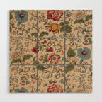 Antique Swirling Floral Chintz  Wood Wall Art Gallery Image 1