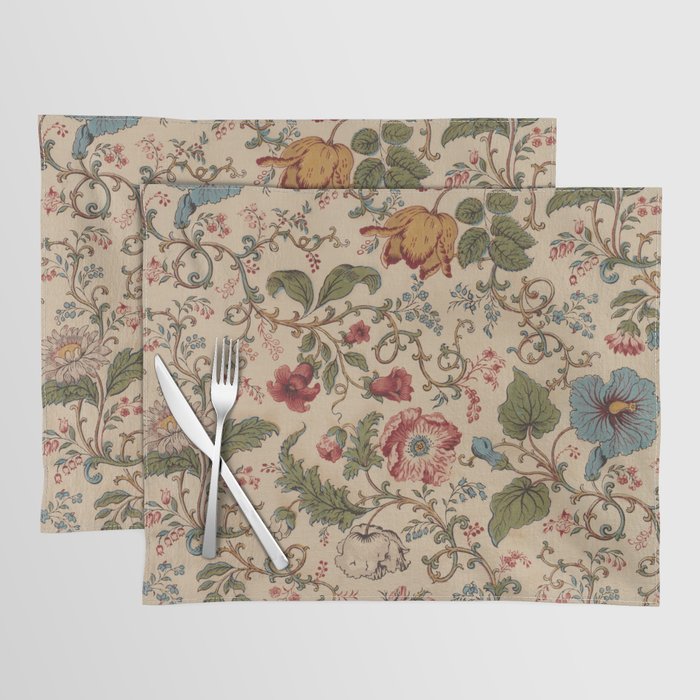 Antique Swirling Floral Chintz  Placemat Gallery Image 1