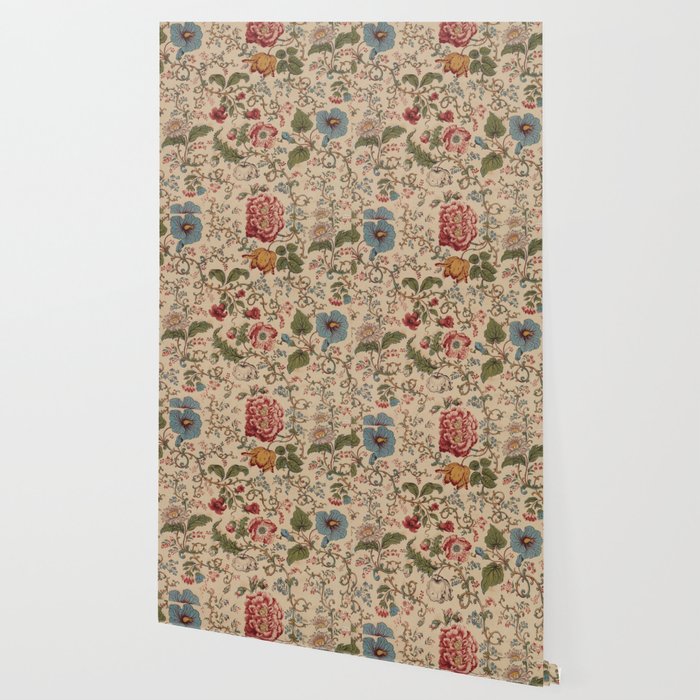 Antique Swirling Floral Chintz  Wallpaper Gallery Image 2