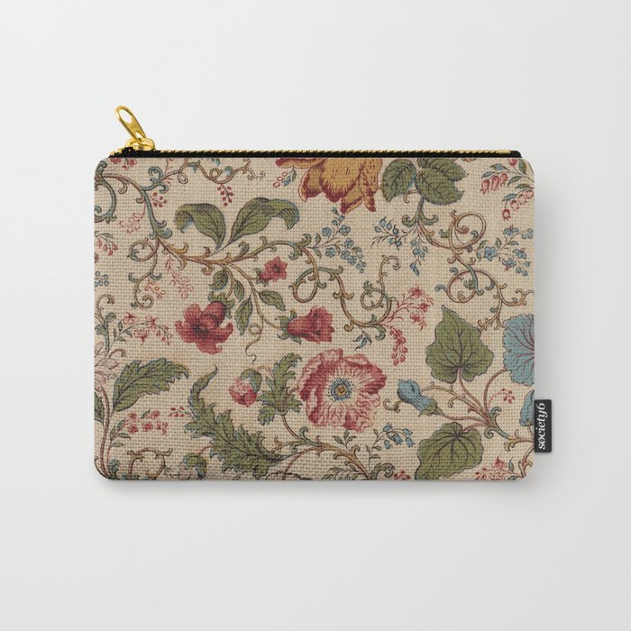 Antique Swirling Floral Chintz  Carry All Pouch Gallery Image 1