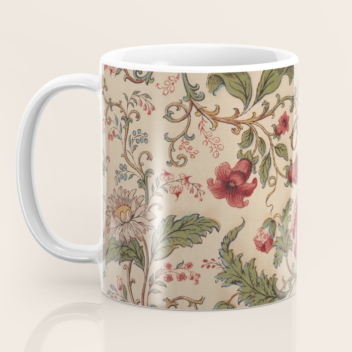 Antique Swirling Floral Chintz  Coffee Mug Gallery Image 3