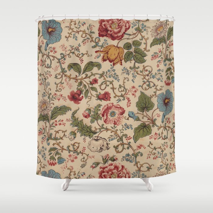 Antique Swirling Floral Chintz  Shower Curtain Gallery Image 1