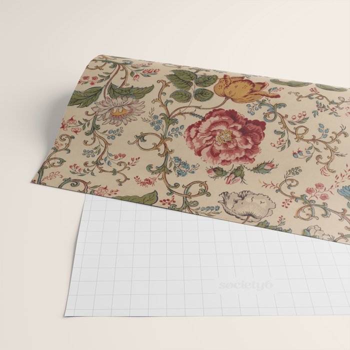 Antique Swirling Floral Chintz  Wrapping Paper Gallery Image 2