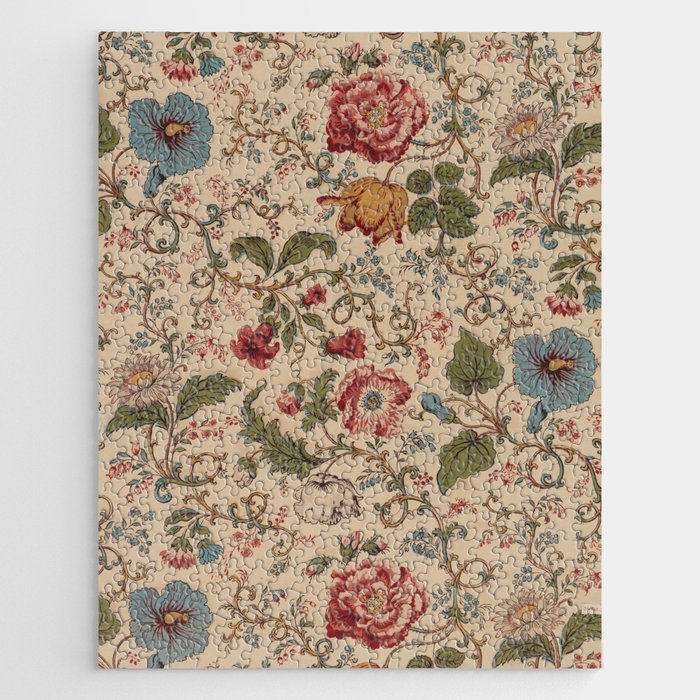 Antique Swirling Floral Chintz  Jigsaw Puzzle Gallery Image 1