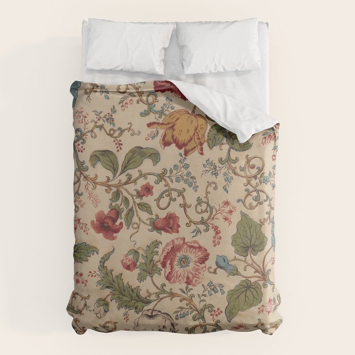 Antique Swirling Floral Chintz  Duvet Cover Gallery Image 6