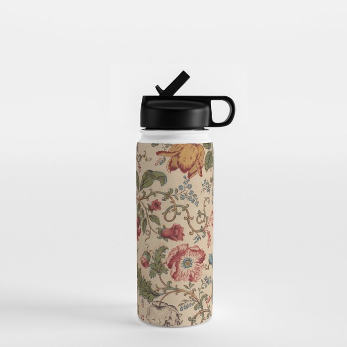 Antique Swirling Floral Chintz  Water Bottle Gallery Image 1