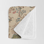 Antique Swirling Floral Chintz  Throw Blanket Gallery Image 3