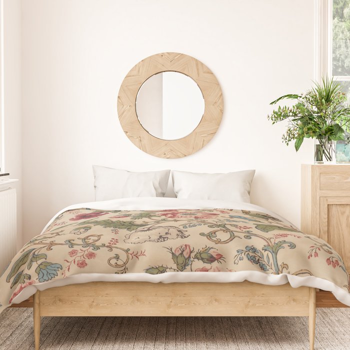 Antique Swirling Floral Chintz  Duvet Cover Gallery Image 3