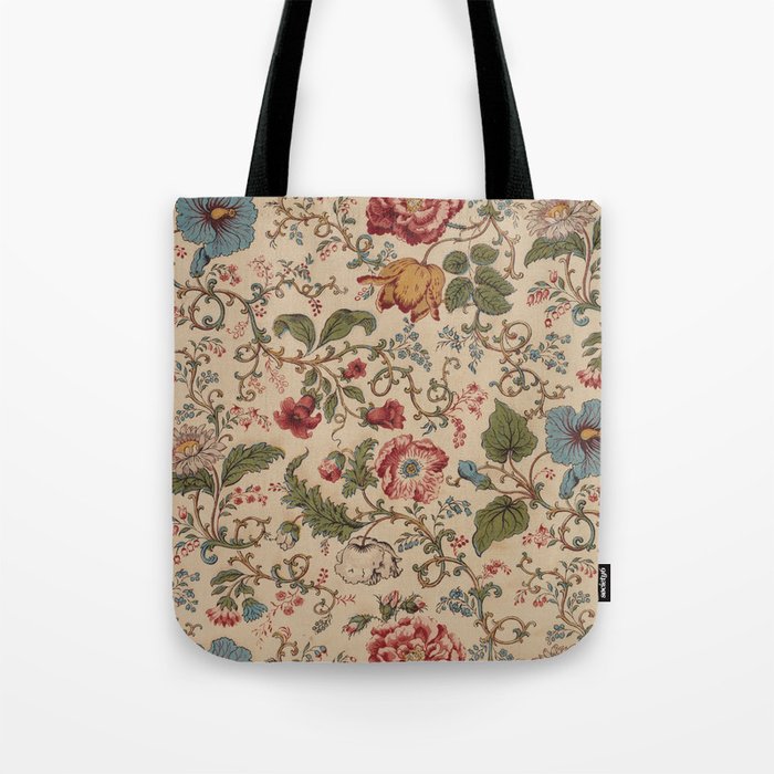 Antique Swirling Floral Chintz  Tote Bag Gallery Image 1