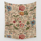 Antique Swirling Floral Chintz  Wall Tapestry Gallery Image 4