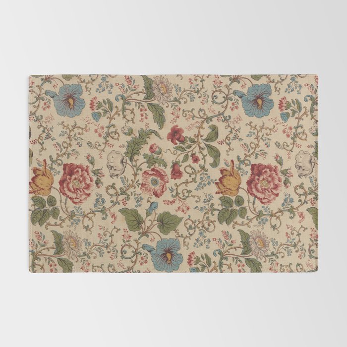 Antique Swirling Floral Chintz  Rug Gallery Image 2