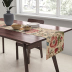 Antique Swirling Floral Chintz  Table Runner Gallery Image 2