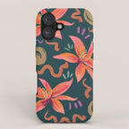 Passion Flower Joy Jade Pattern iPhone Case Gallery Image 1