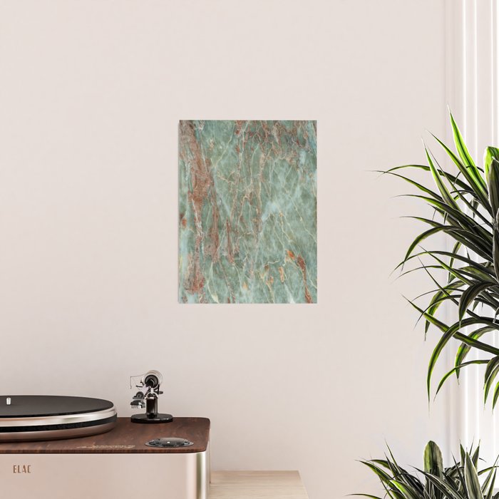 Sage and Rust Marble Poster Gallery Image 2