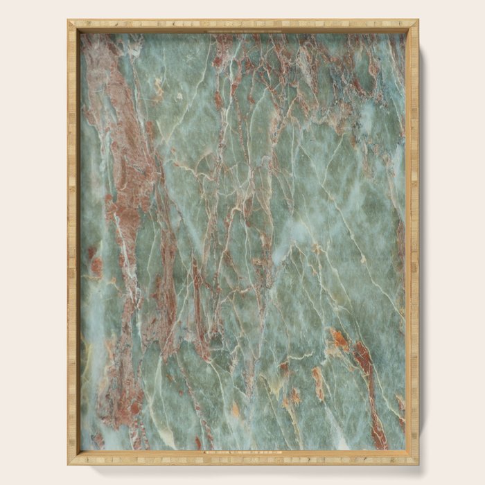 Sage and Rust Marble Serving Tray Gallery Image 1