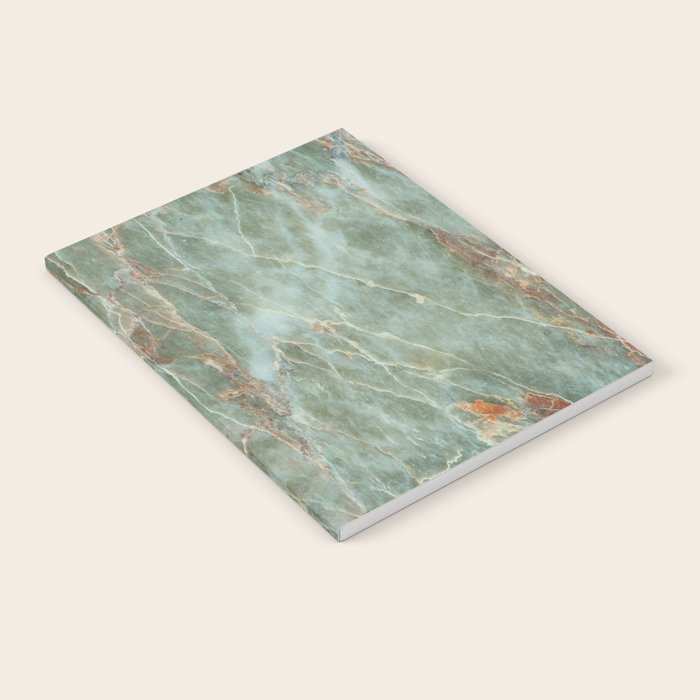 Sage and Rust Marble Notebook Gallery Image 1