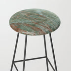 Sage and Rust Marble Stool Gallery Image 2