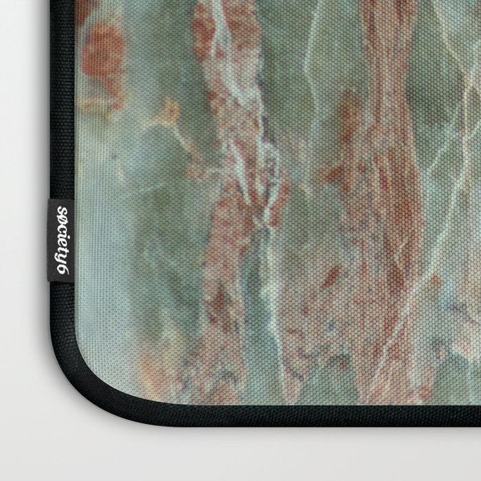 Sage and Rust Marble Laptop Sleeve Gallery Image 3