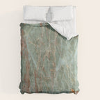 Sage and Rust Marble Duvet Cover Gallery Image 6