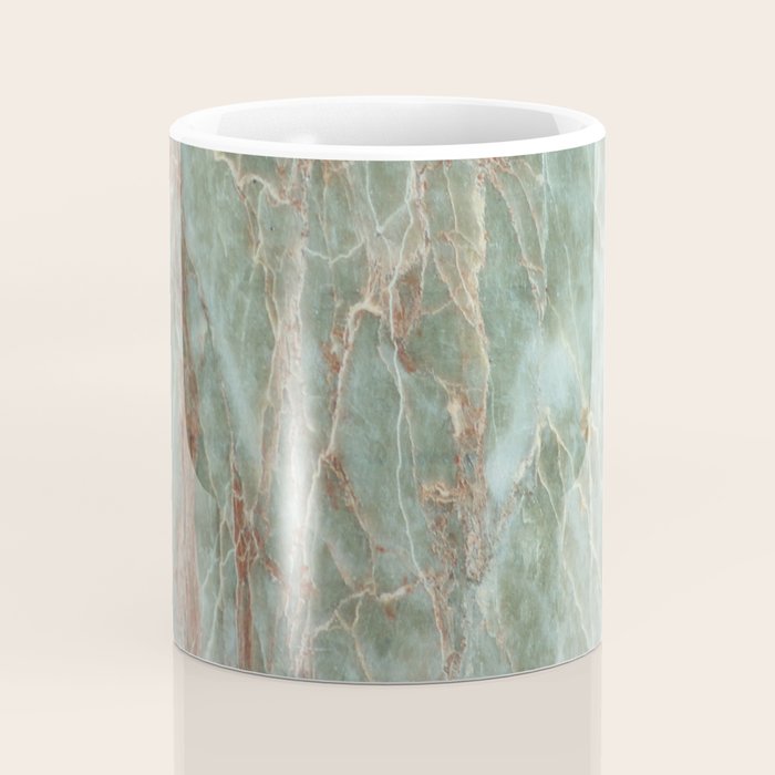 Sage and Rust Marble Coffee Mug Gallery Image 4