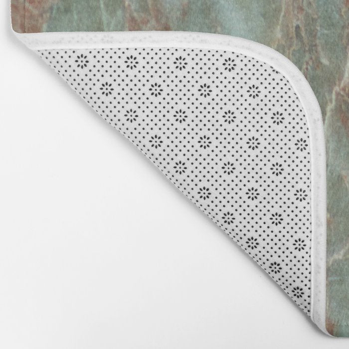 Sage and Rust Marble Bath Mat Gallery Image 2