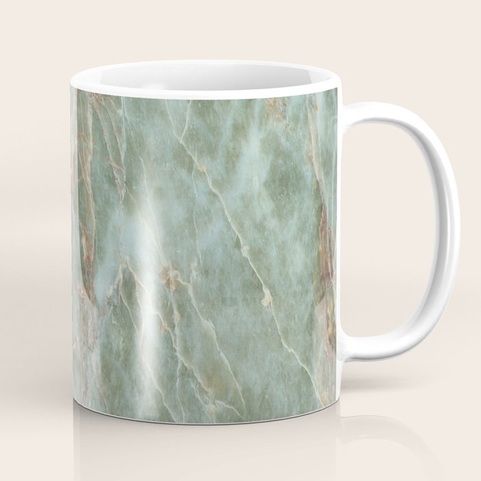Sage and Rust Marble Coffee Mug Gallery Image 1