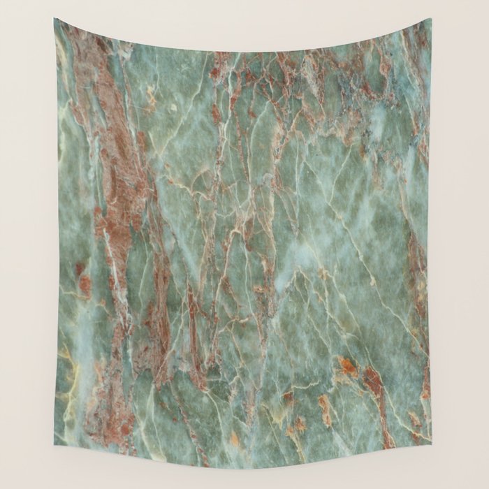 Sage and Rust Marble Wall Tapestry Gallery Image 1