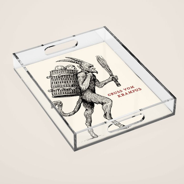 Gruss vom Krampus Acrylic Tray Gallery Image 1