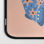 Retro Roller Skates - Blue & Peach Palette Laptop Sleeve Gallery Image 3