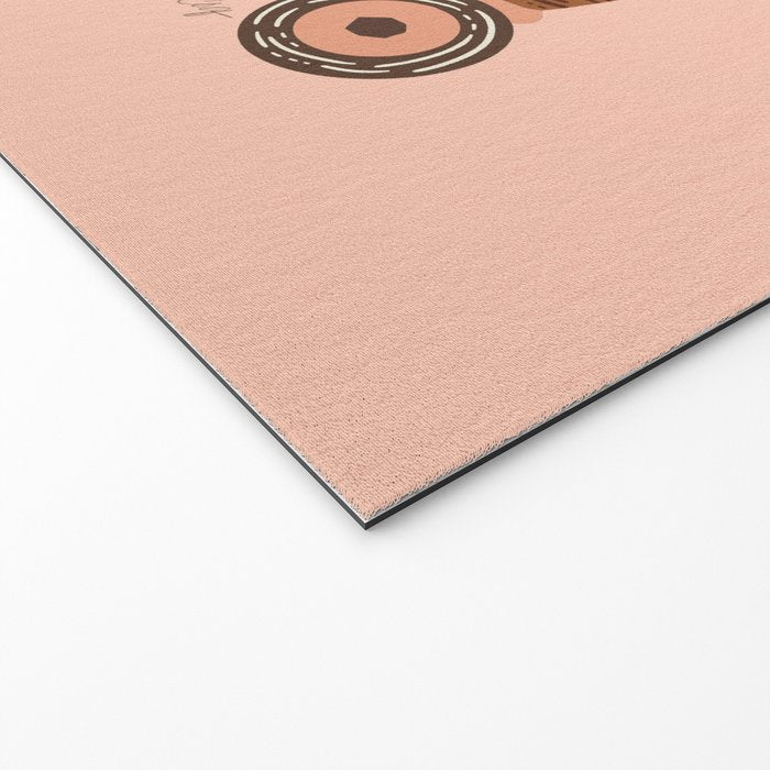 Retro Roller Skates - Blue & Peach Palette Welcome Mat Gallery Image 2
