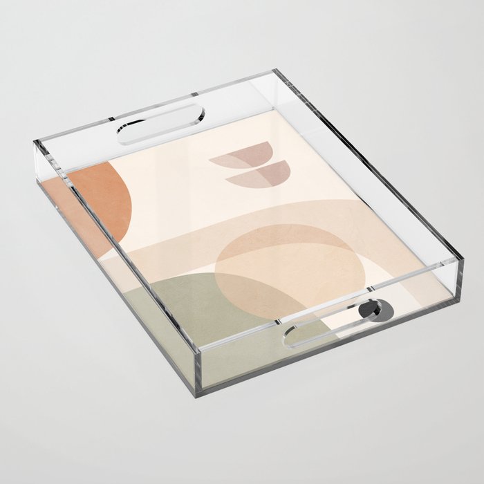 Abstract Minimal Shapes 11 Acrylic Tray Gallery Image 1