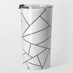 White Stone / Black Lines Travel Mug Gallery Image 3