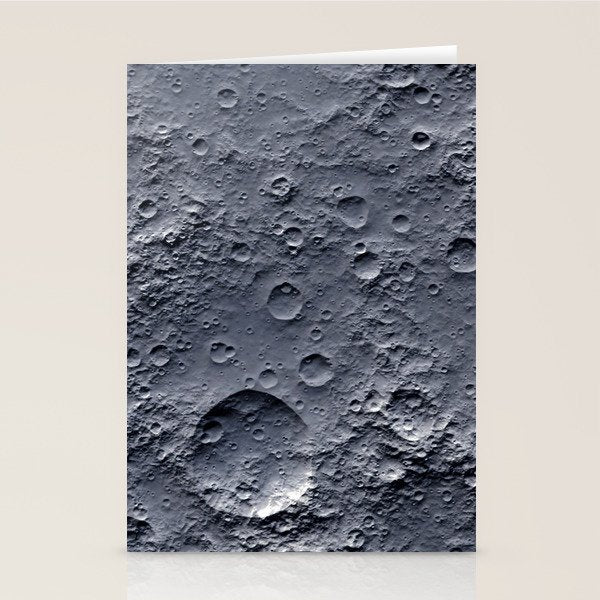 Moon Surface Stationery Card Gallery Image 1