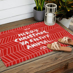 Merry Christmas, Ya Filthy Animal - Red Outdoor Rug Gallery Image 2