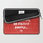 Merry Christmas, Ya Filthy Animal - Red Laptop Sleeve Gallery Image 2