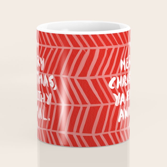 Merry Christmas, Ya Filthy Animal - Red Coffee Mug Gallery Image 4
