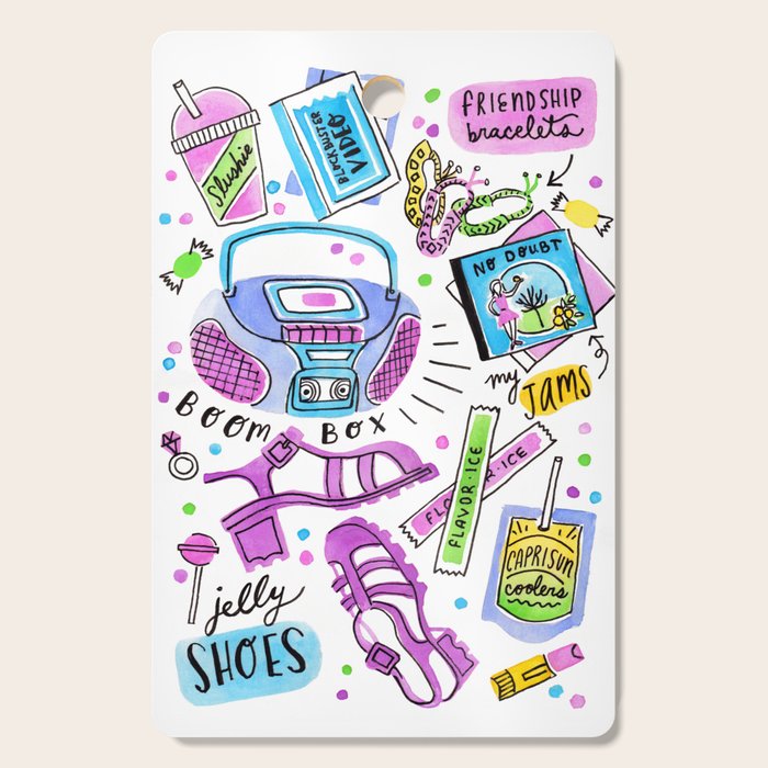 90s Summer  Cutting Board Gallery Image 1