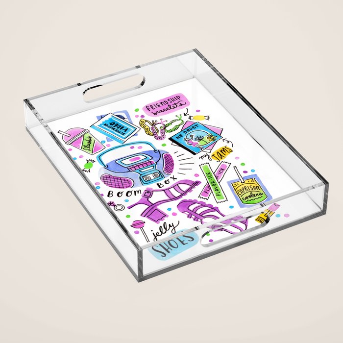 90s Summer  Acrylic Tray Gallery Image 1