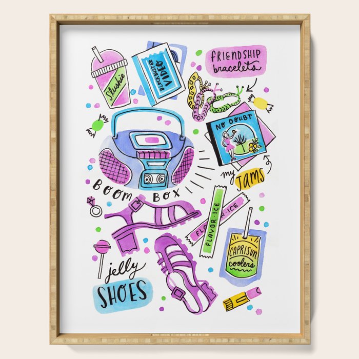 90s Summer  Serving Tray Gallery Image 1