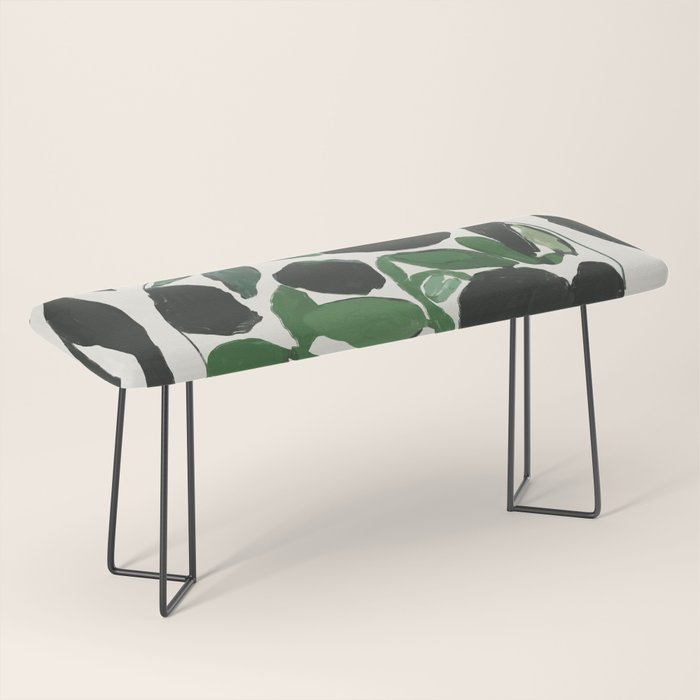 Green and Black Still Life Bench Gallery Image 1